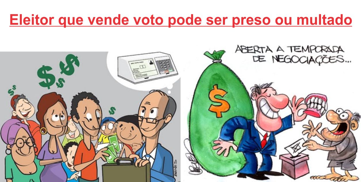 Eleitor que vende voto pode ser preso ou multado