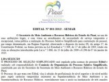 Semar abre processo seletivo com 114 vagas