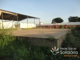 Estudantes reclamam das condições da quadra de esportes da Unidade Escolar Edgar Tito